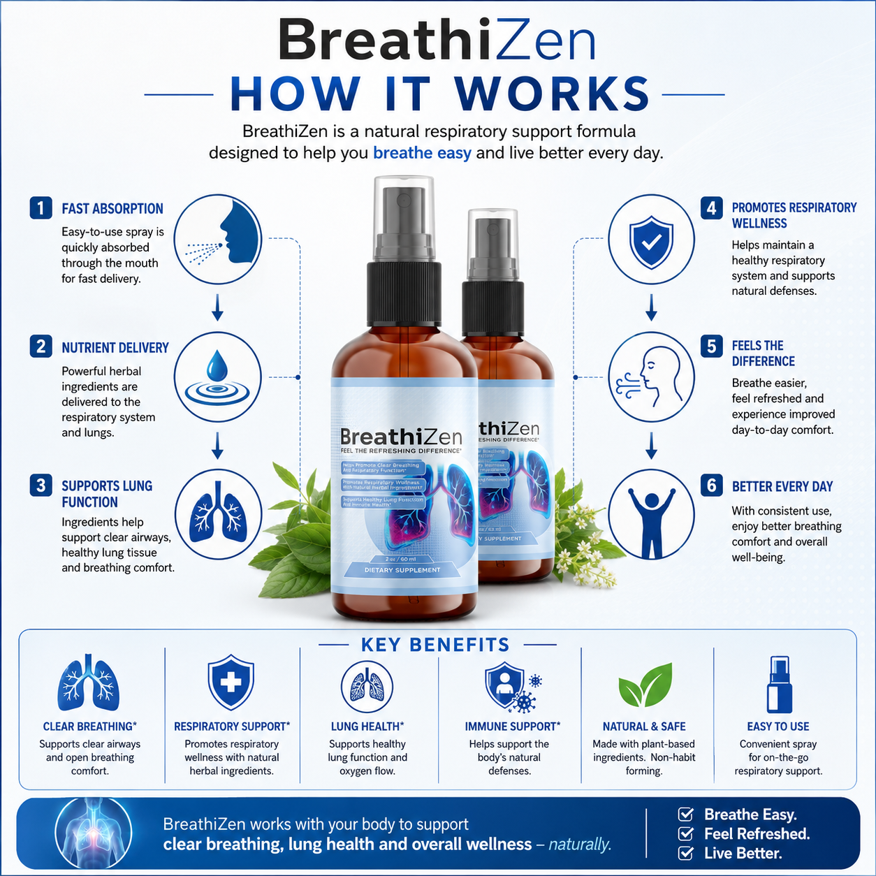 Breathizen how it works — the supplied brand infographic